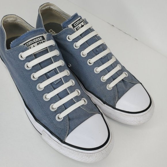 Converse All Star Women's Gray Blue Style Sneakers Shoes 111113F Size 11 Mn's 9 - Picture 4 of 11